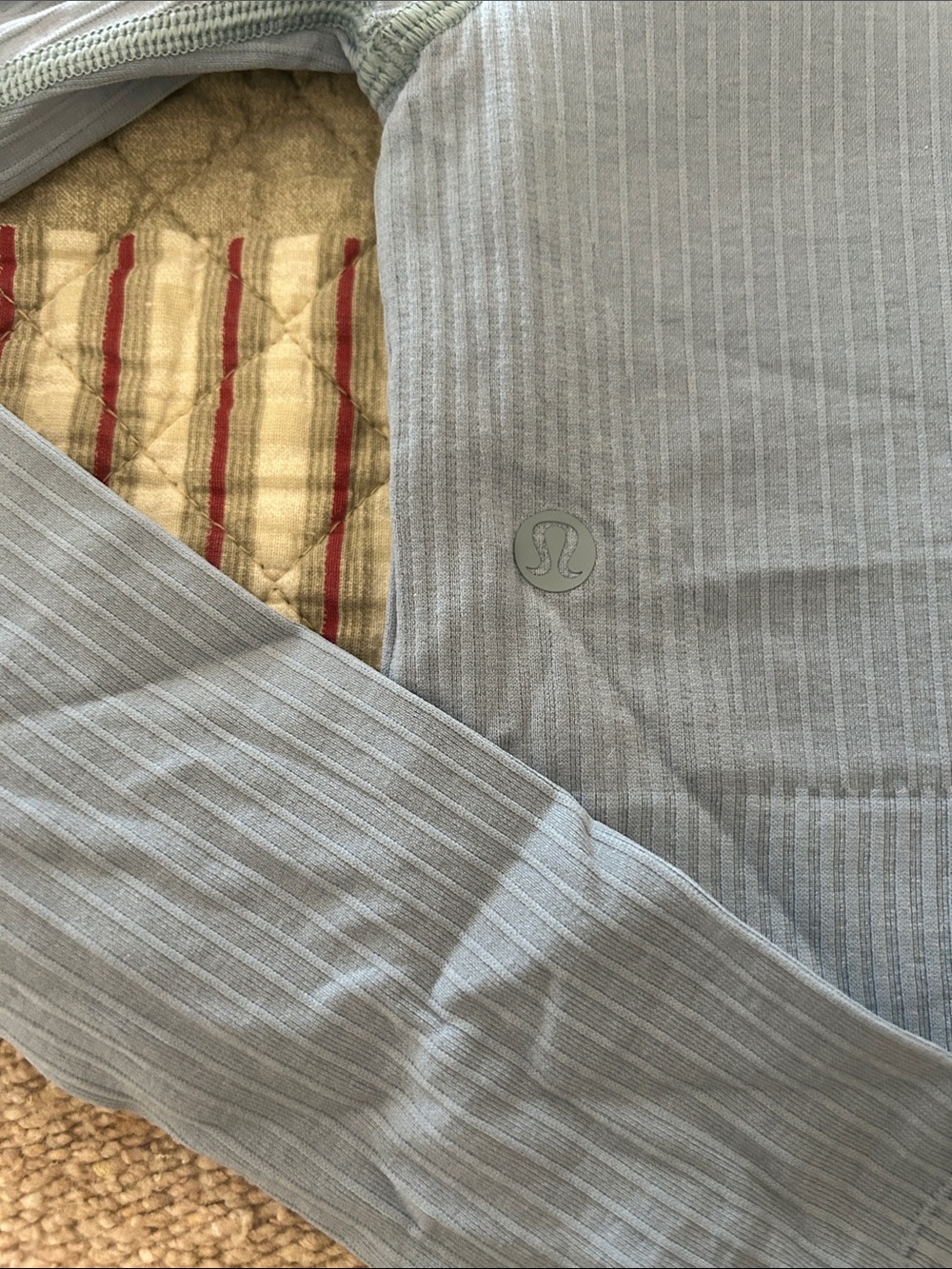 lululemon athletica Ebb To Street Ribbed Long Sleeve Top - Grey Blue - Picture 6 of 6